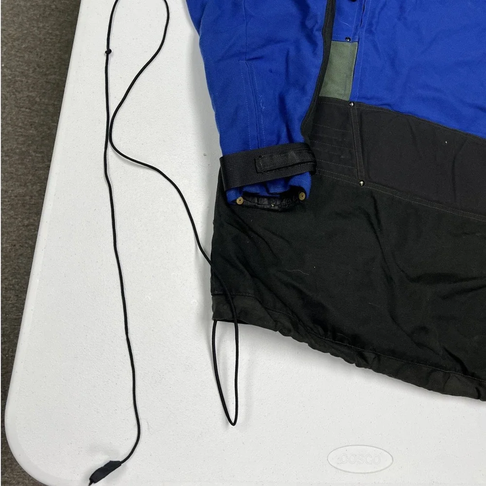 The North Face Steep Tech Jacket Mens M Blue Black Fair Vintage Ski Colorblock